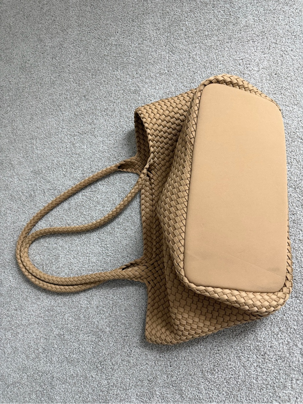 CALIA by Carrie Underwood Woven Tote Bag in Tan - Picture 6 of 6